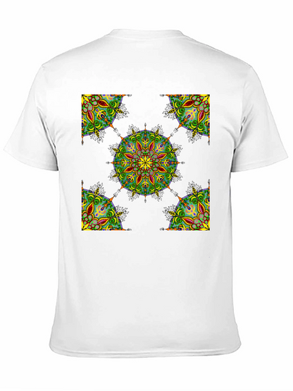 Black Mandala Print T-Shirt