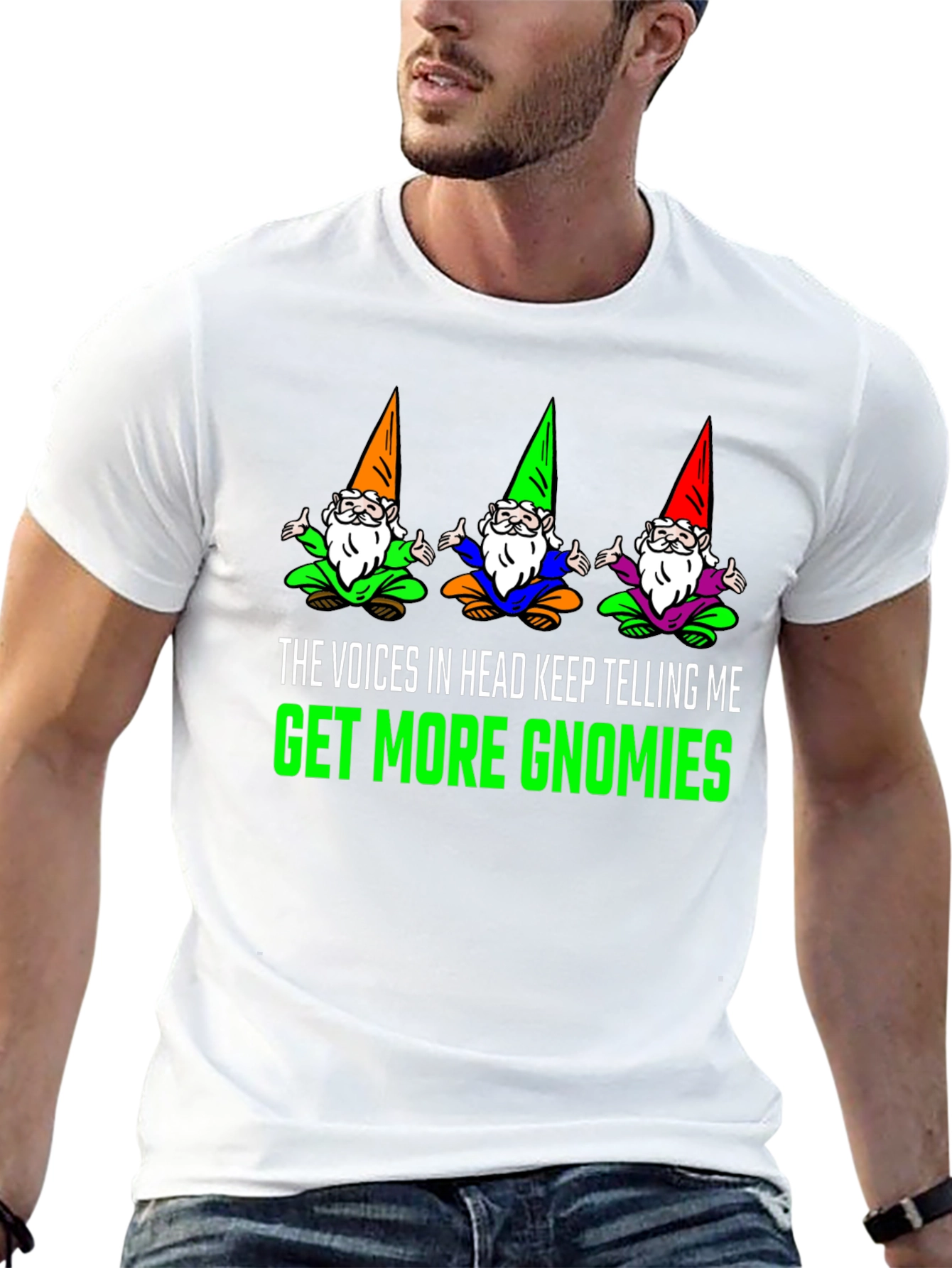 Get More Gnomies Funny Graphic T-Shirt
