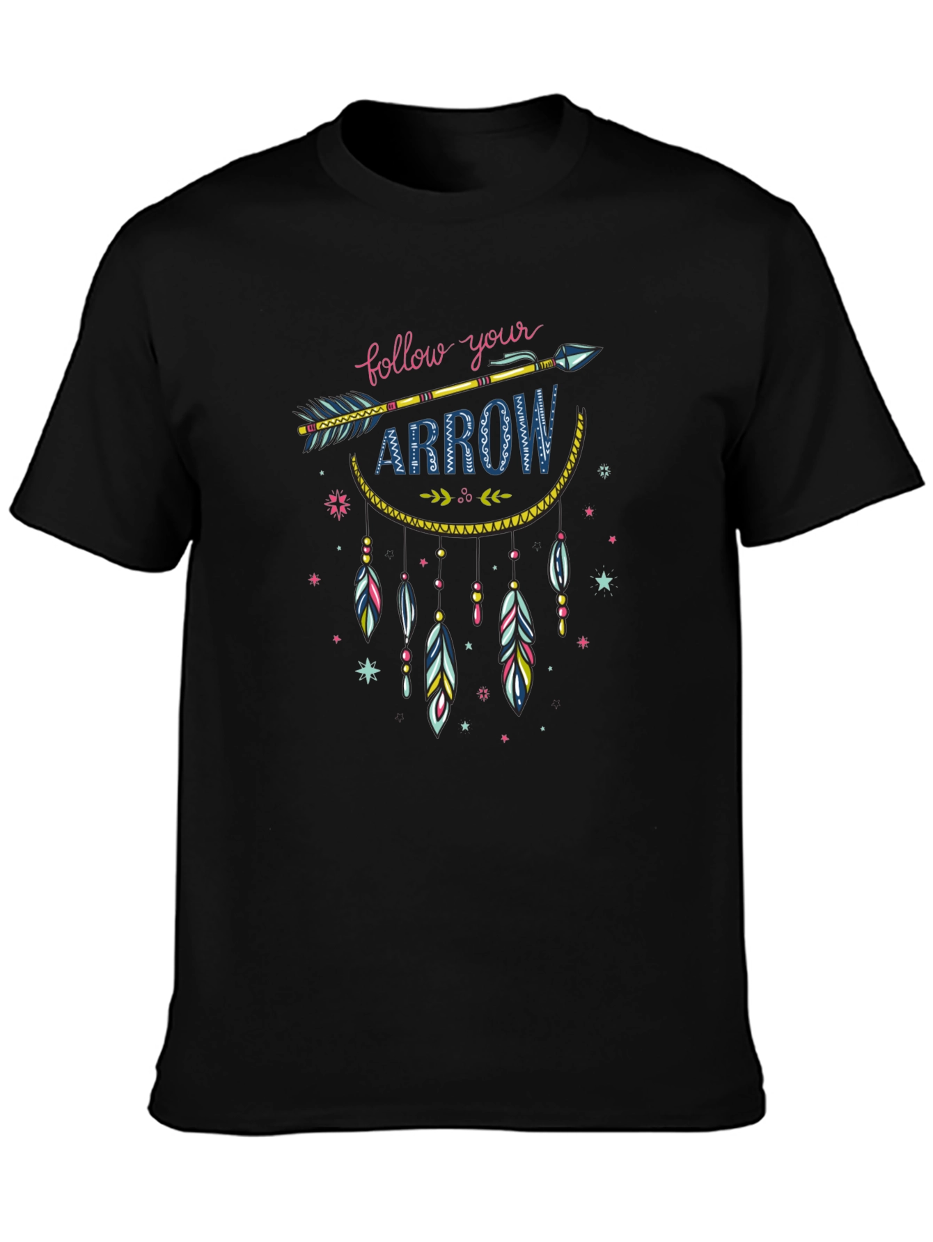 Follow Your Arrow Graphic T-Shirt - Black