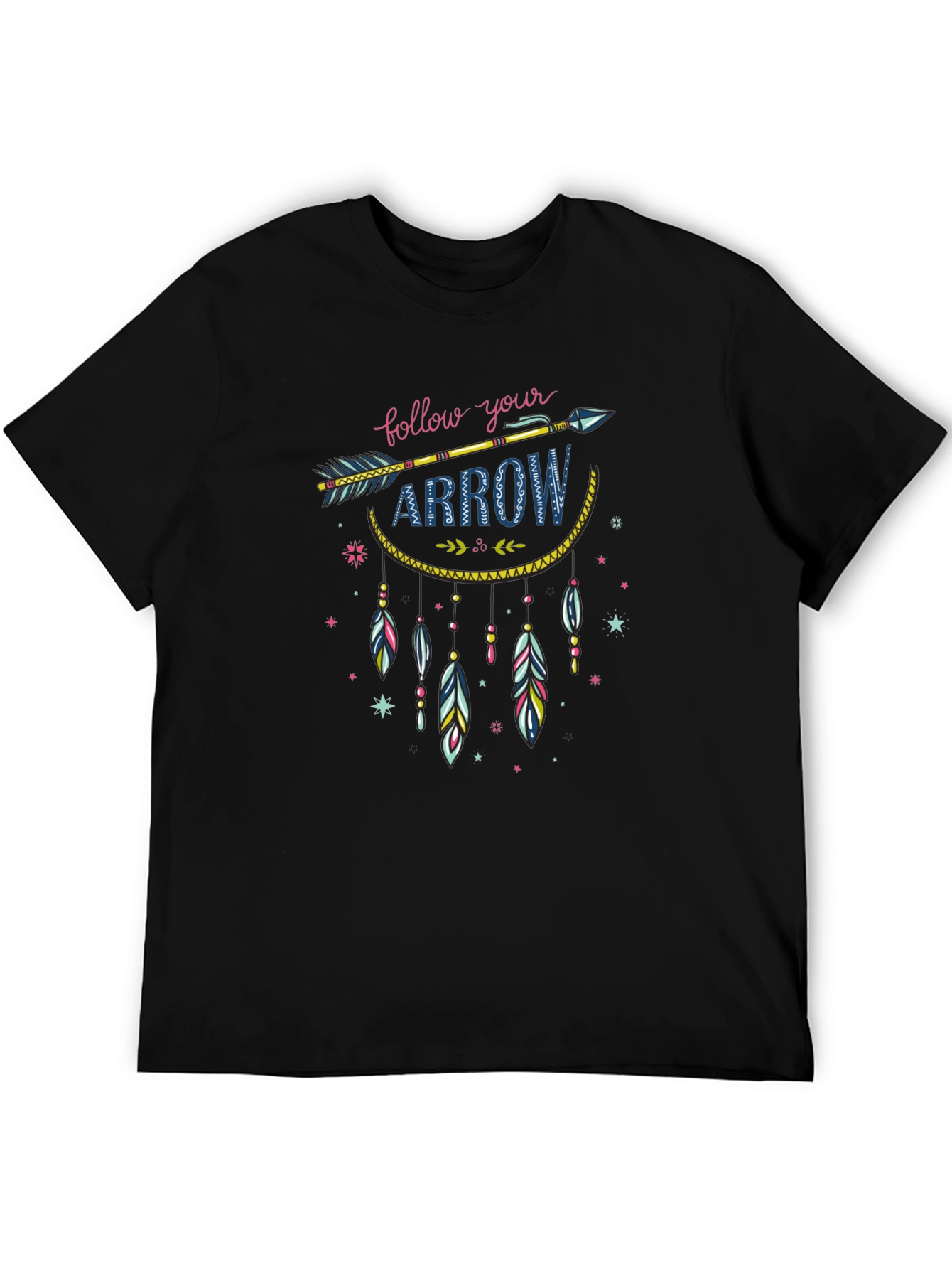 Follow Your Arrow Graphic T-Shirt - Black