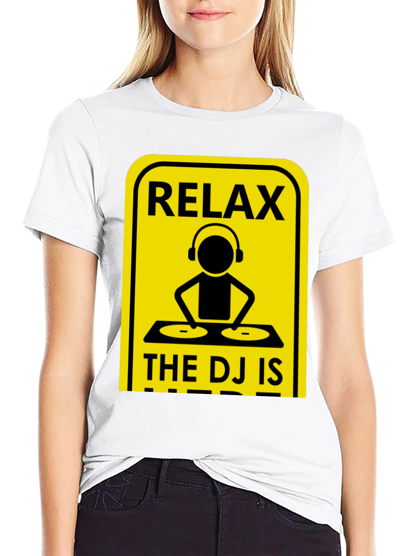 Relax The DJ Is Here Graphic Tee