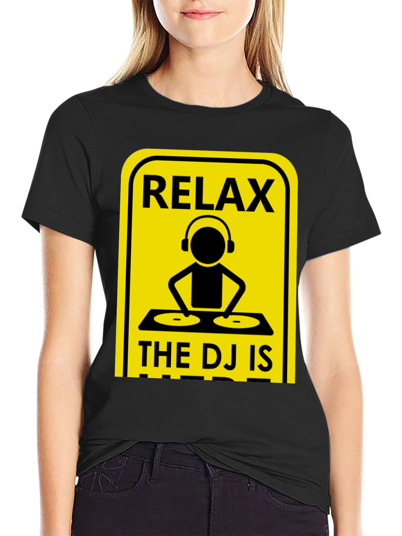 Relax The DJ Is Here Graphic Tee