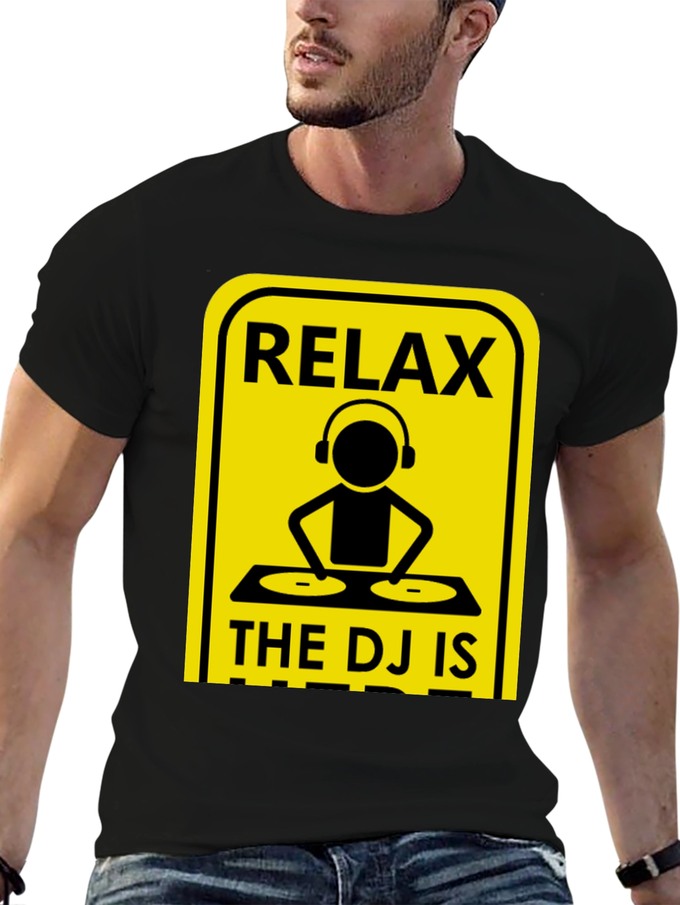 Relax The DJ Is Here Graphic Tee