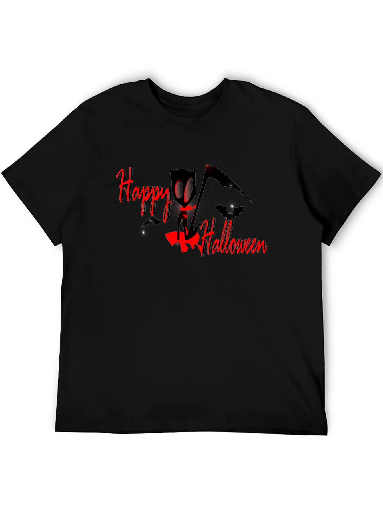 Happy Halloween Graphic Black Tee