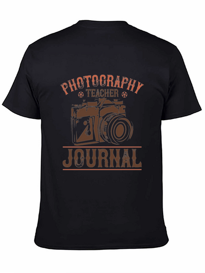 Photography Teacher Journal T-Shirt - Camera Design