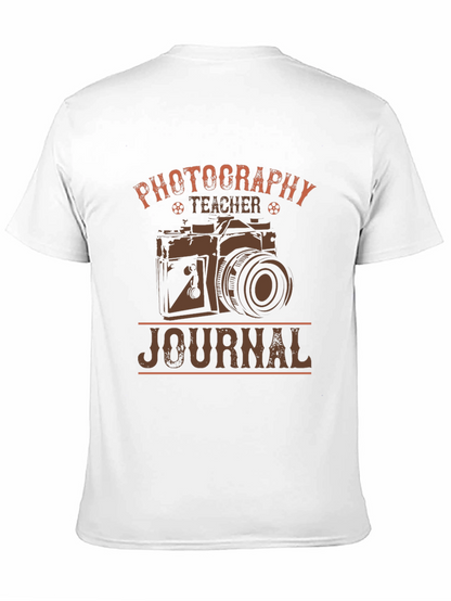 Photography Teacher Journal T-Shirt - Camera Design