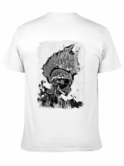 Punk Skull Graphic Tee - Black