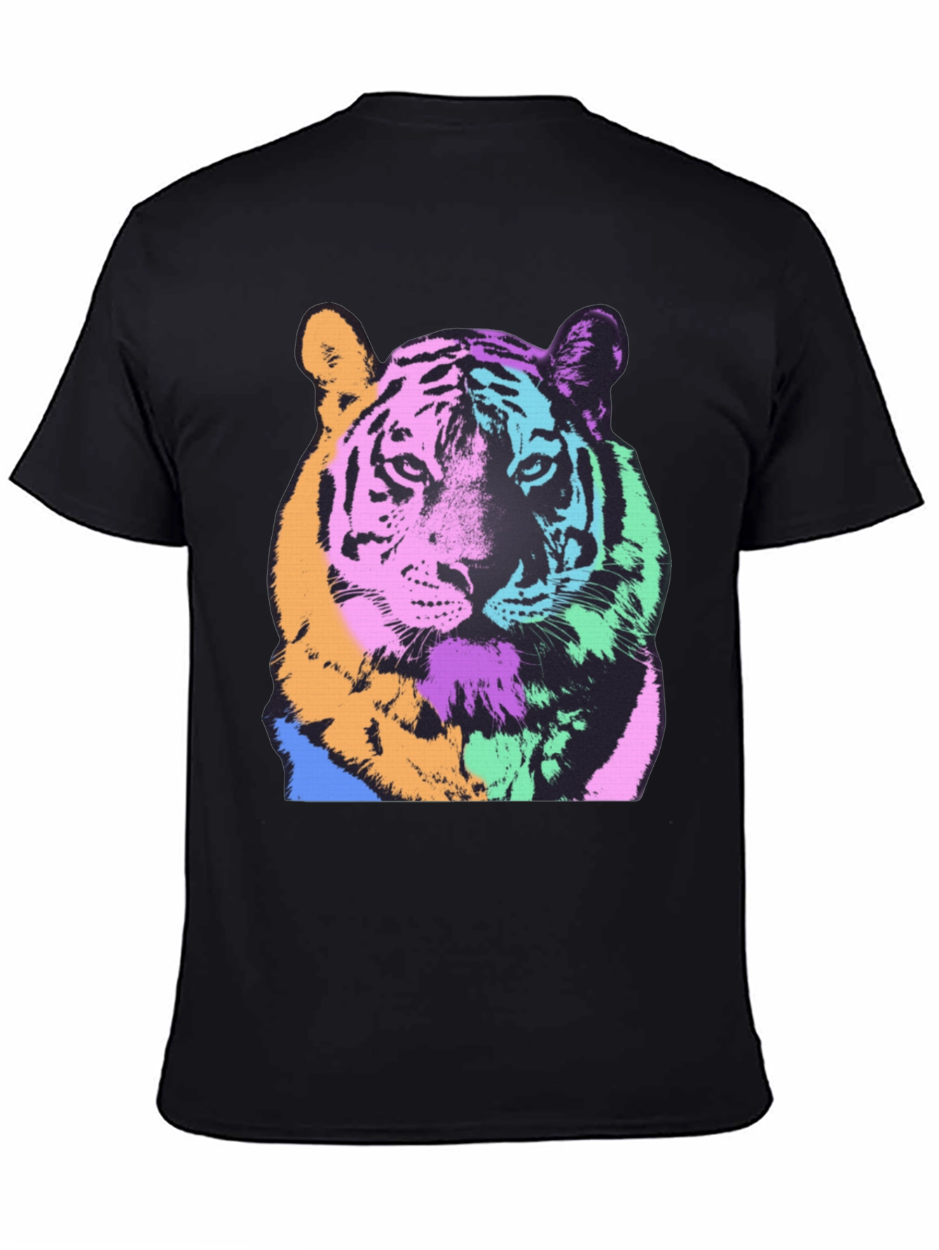 Pop Art Tiger Graphic Tee - Bold & Stylish