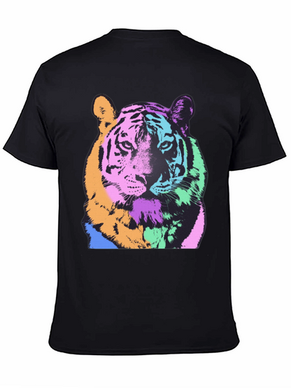 Pop Art Tiger Graphic Tee - Bold & Stylish
