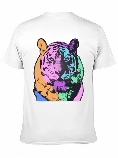 Pop Art Tiger Graphic Tee - Bold & Stylish