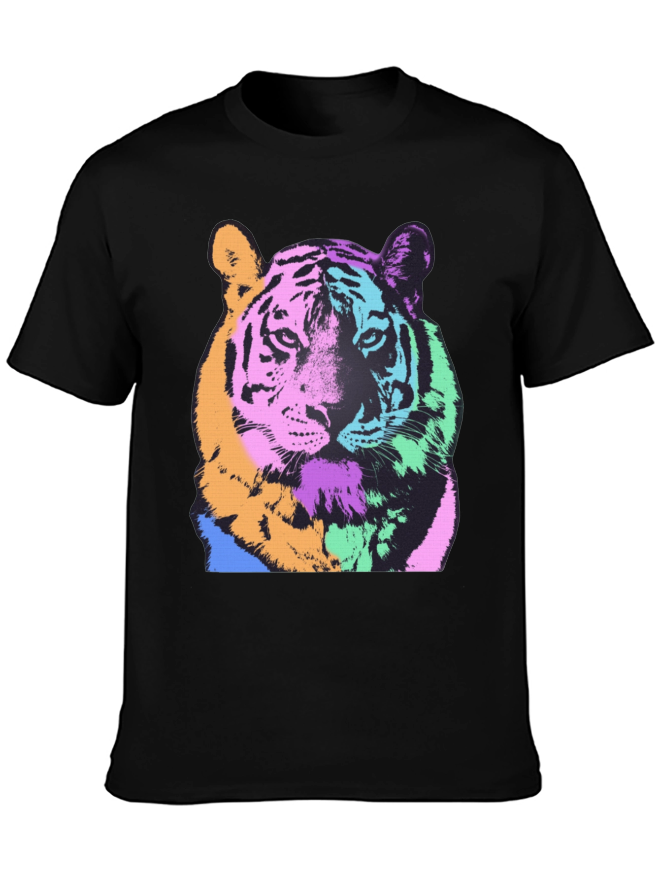 Pop Art Tiger Graphic Tee - Bold & Stylish