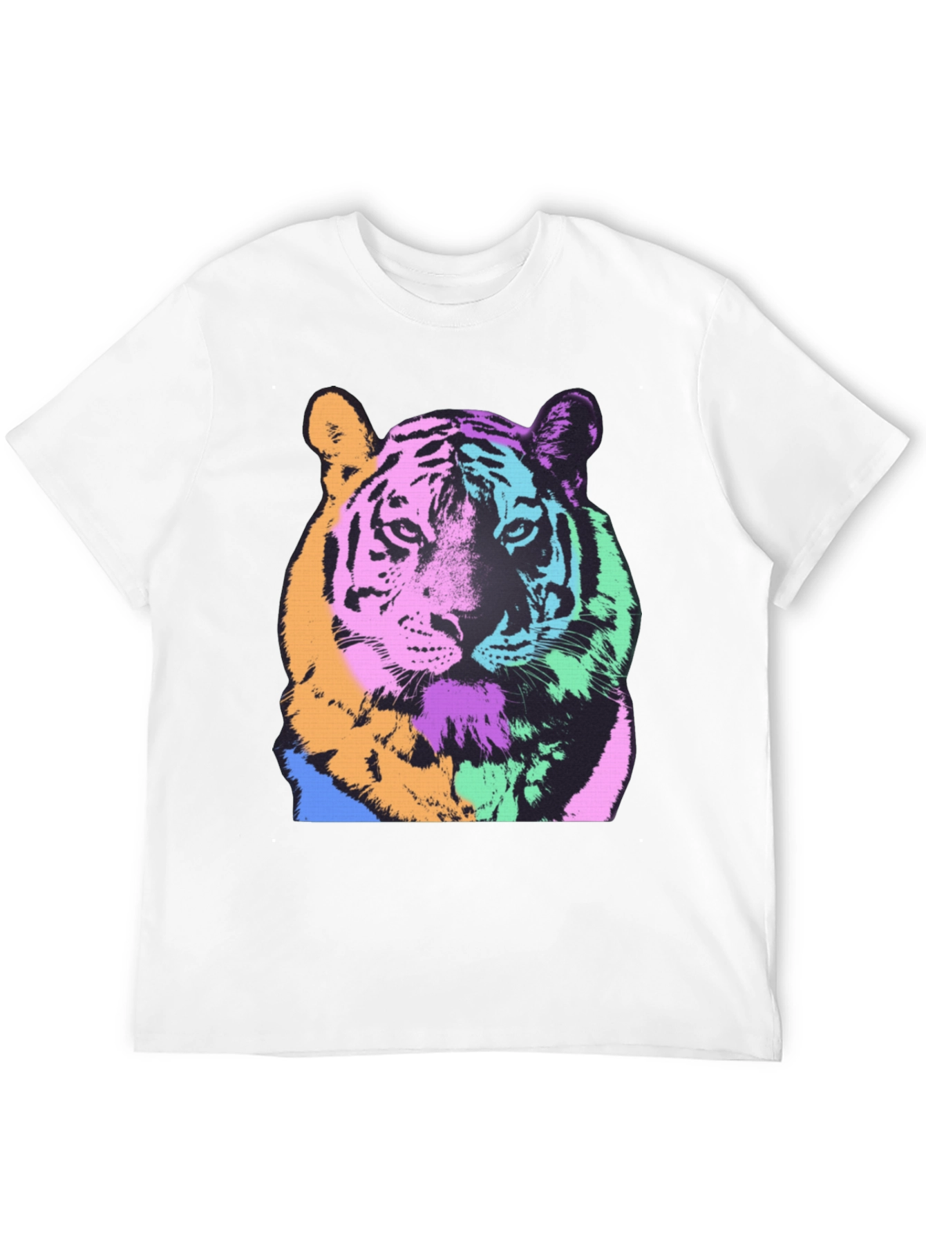 Pop Art Tiger Graphic Tee - Bold & Stylish
