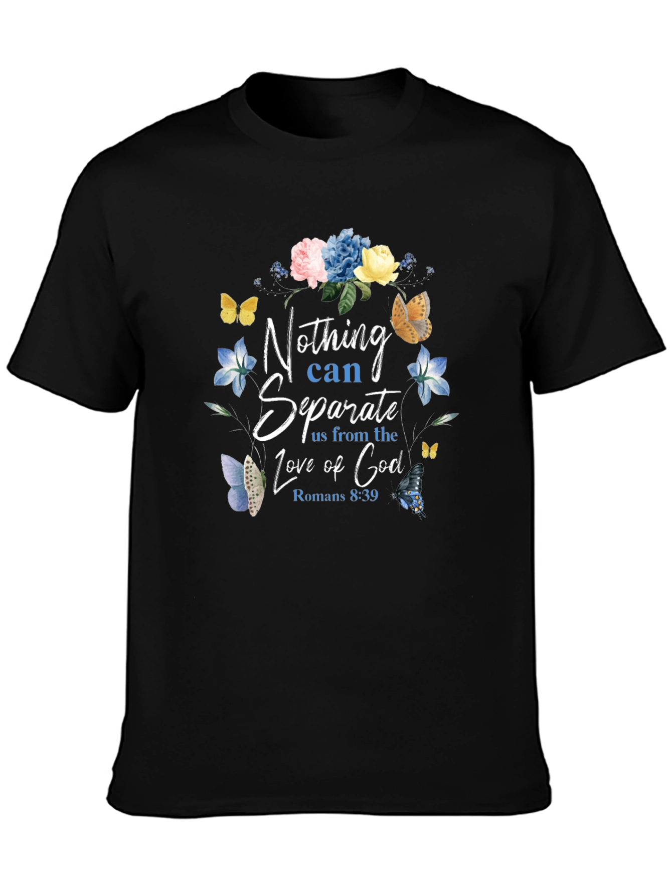 Floral Nothing Can Separate Us Christian T-Shirt