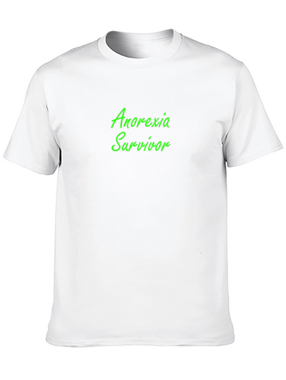 Anorexia Survivor Black Tee