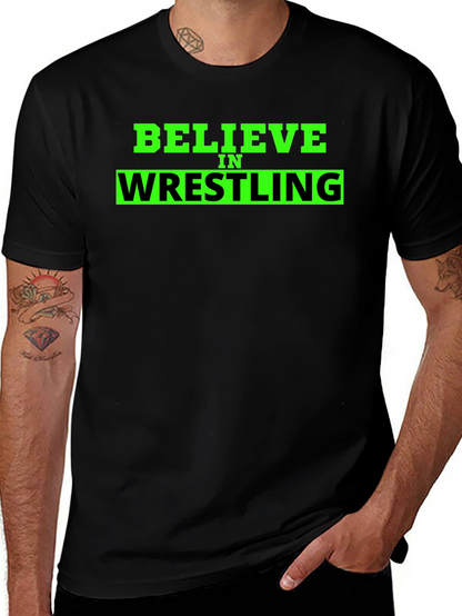 Believe in Wrestling Black T-Shirt