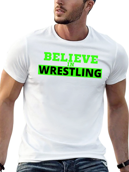 Believe in Wrestling Black T-Shirt