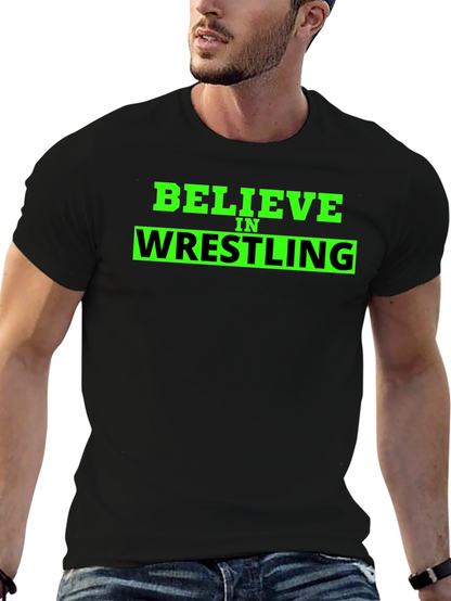 Believe in Wrestling Black T-Shirt
