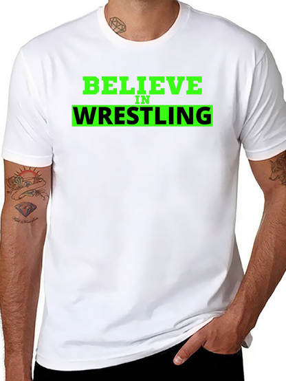 Believe in Wrestling Black T-Shirt
