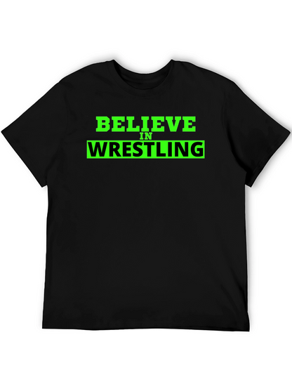 Believe in Wrestling Black T-Shirt