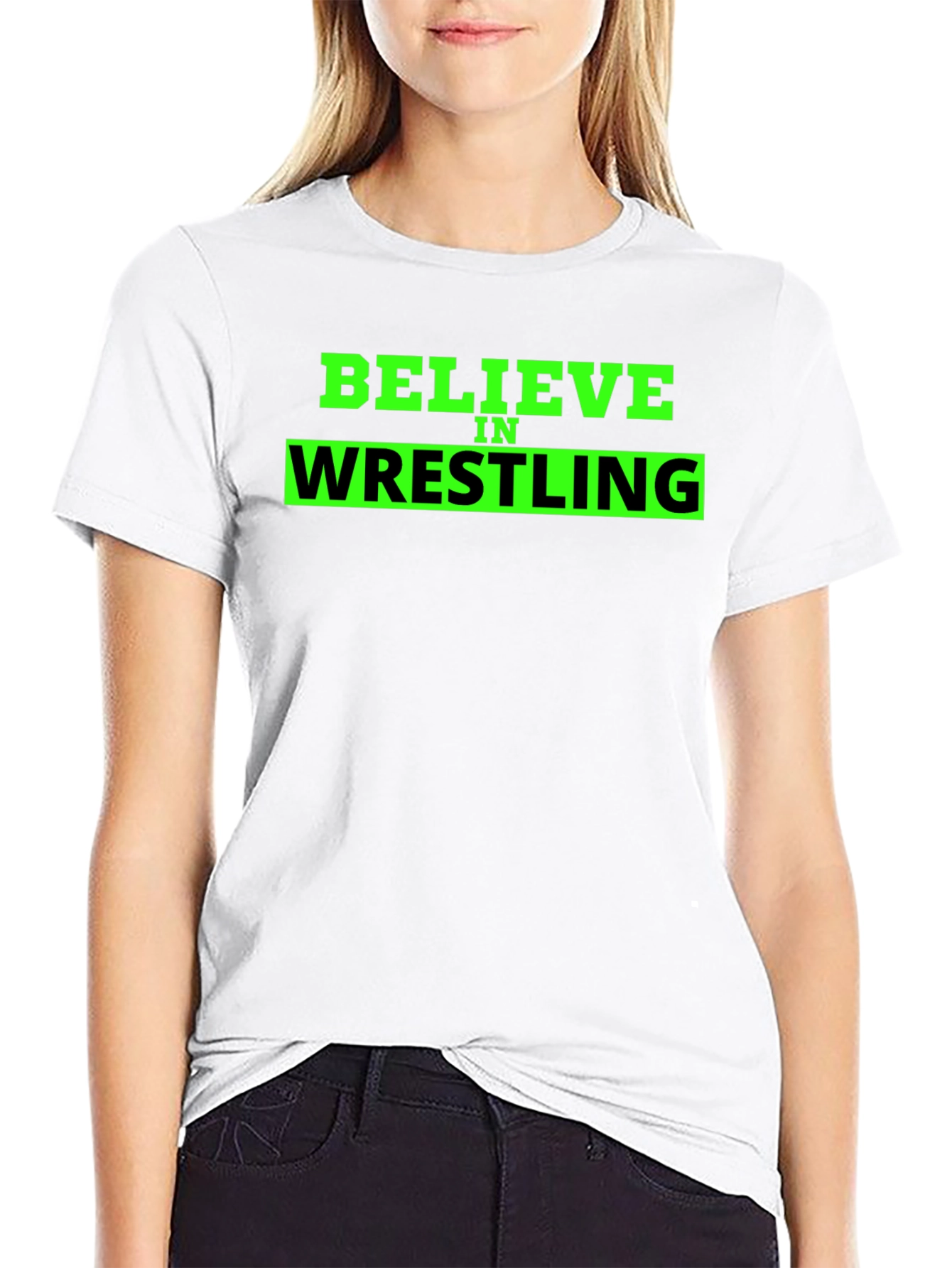 Believe in Wrestling Black T-Shirt