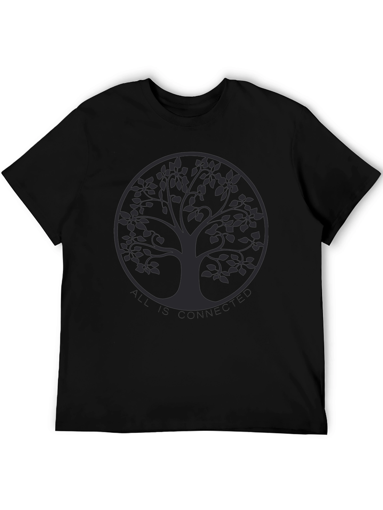 Connected Tree Graphic Tee - Unisex Black T-Shirt
