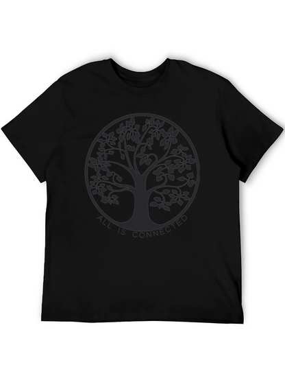 Connected Tree Graphic Tee - Unisex Black T-Shirt