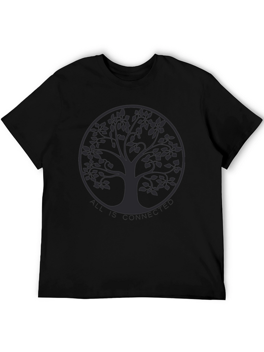 Connected Tree Graphic Tee - Unisex Black T-Shirt