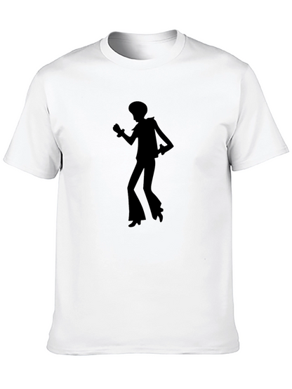 Retro Disco Dancer Black T-Shirt