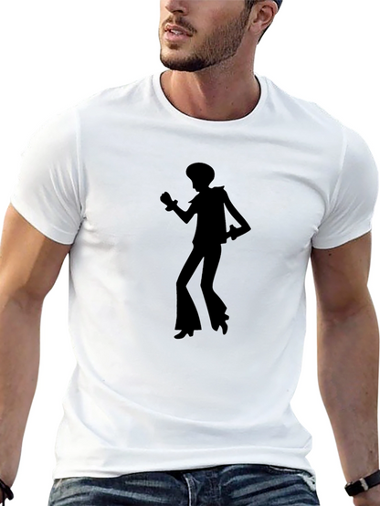 Retro Disco Dancer Black T-Shirt