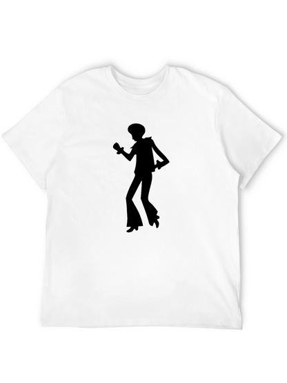 Retro Disco Dancer Black T-Shirt