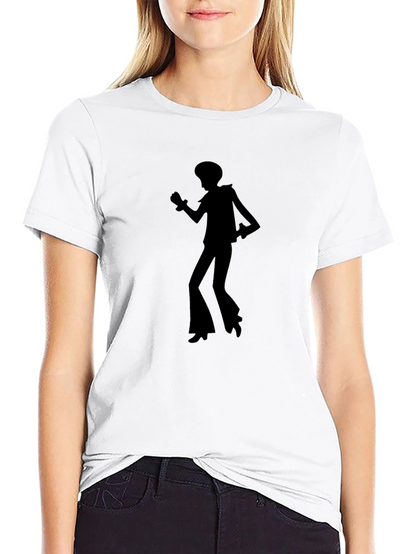 Retro Disco Dancer Black T-Shirt