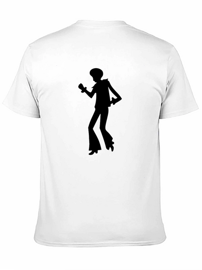 Retro Disco Dancer Black T-Shirt