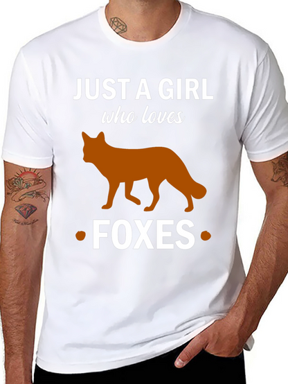 Just a Girl Who Loves Foxes T-Shirt