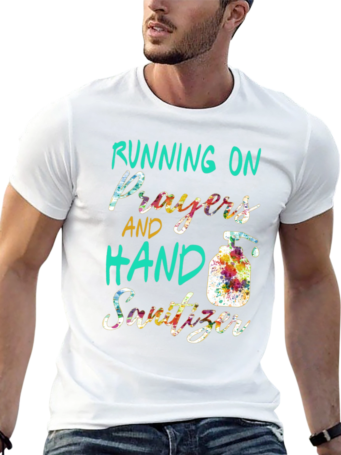 Running on Prayers & Hand Sanitizer T-Shirt