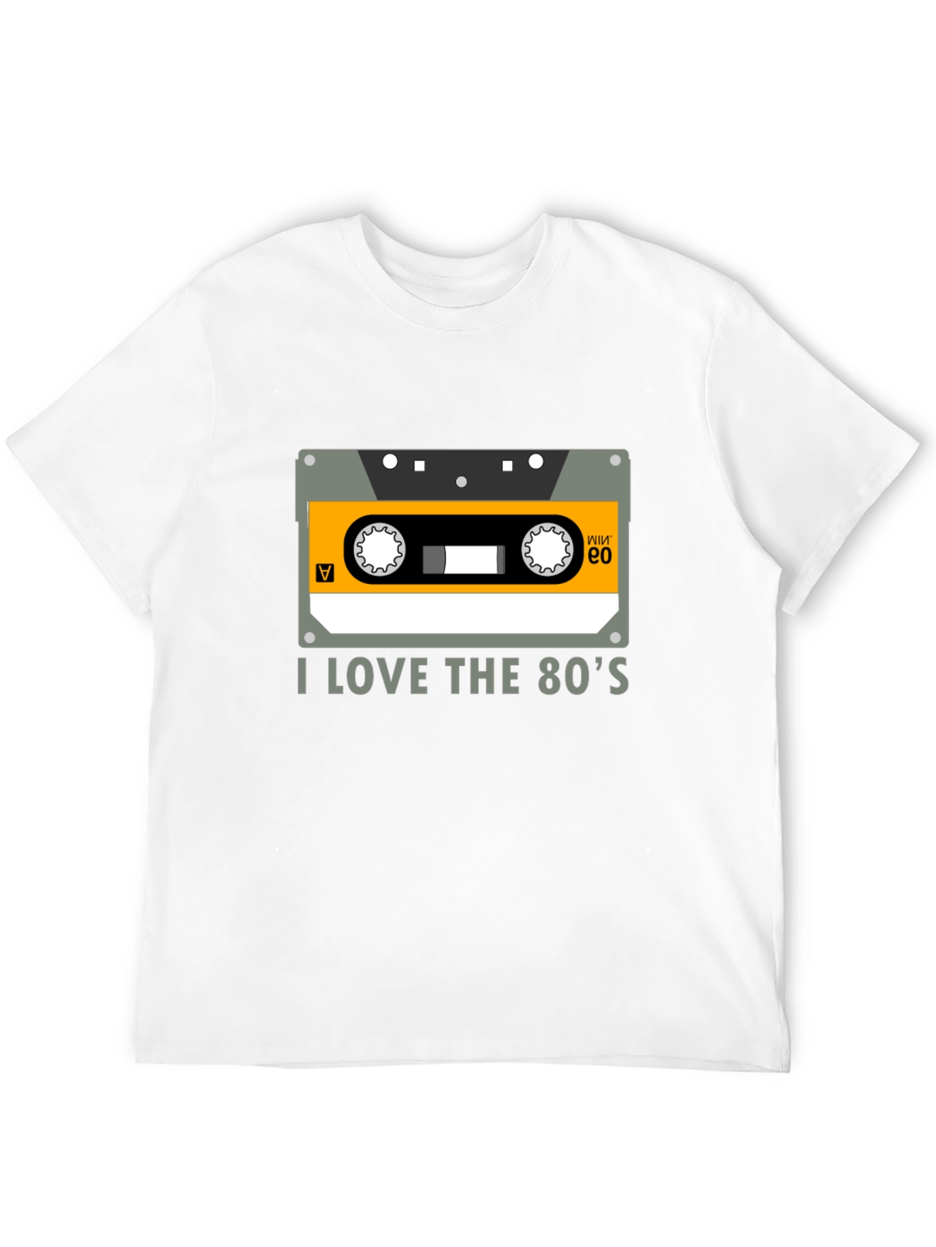 I Love the 80s Cassette Tape Black Graphic Tee