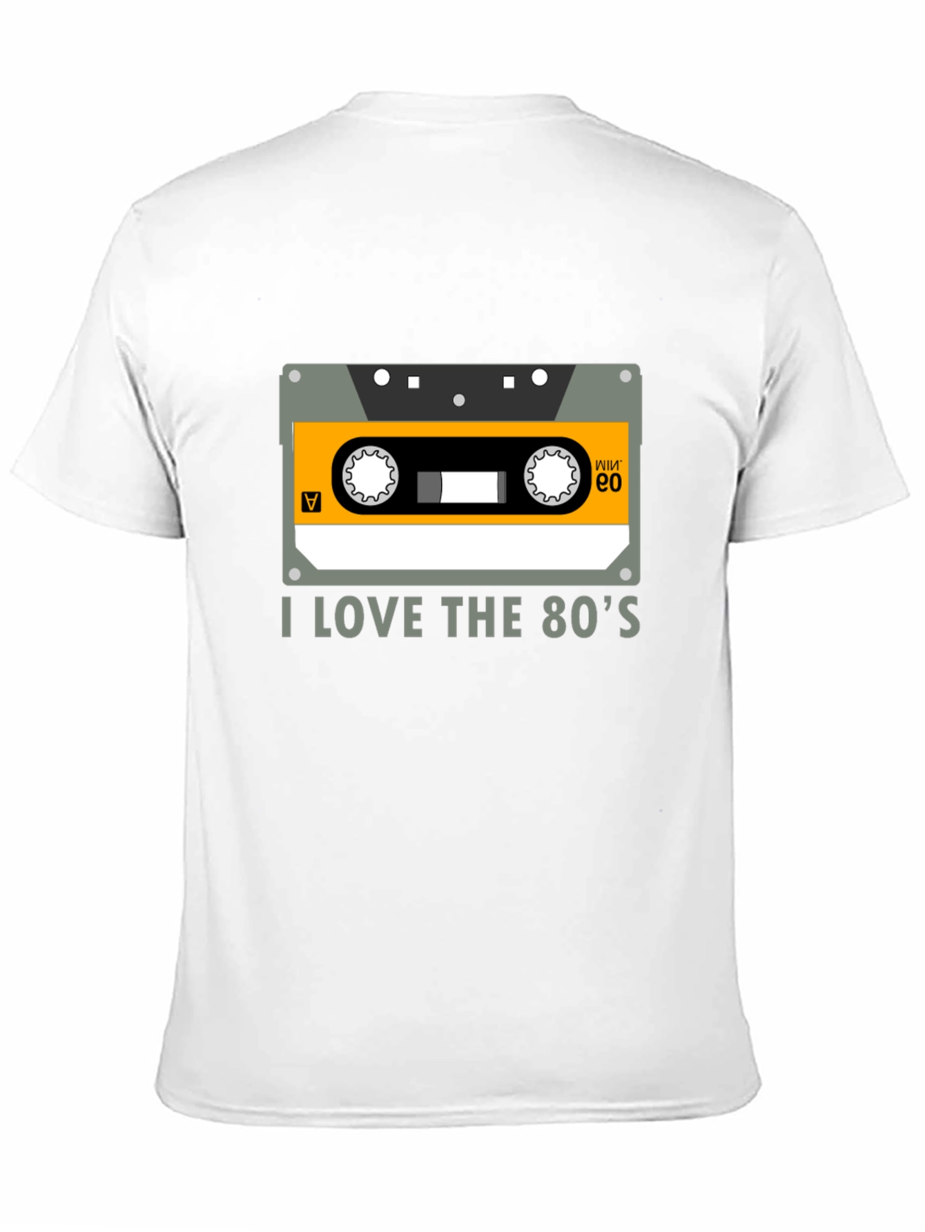 I Love the 80s Cassette Tape Black Graphic Tee