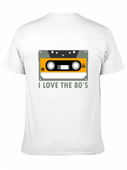 I Love the 80s Cassette Tape Black Graphic Tee