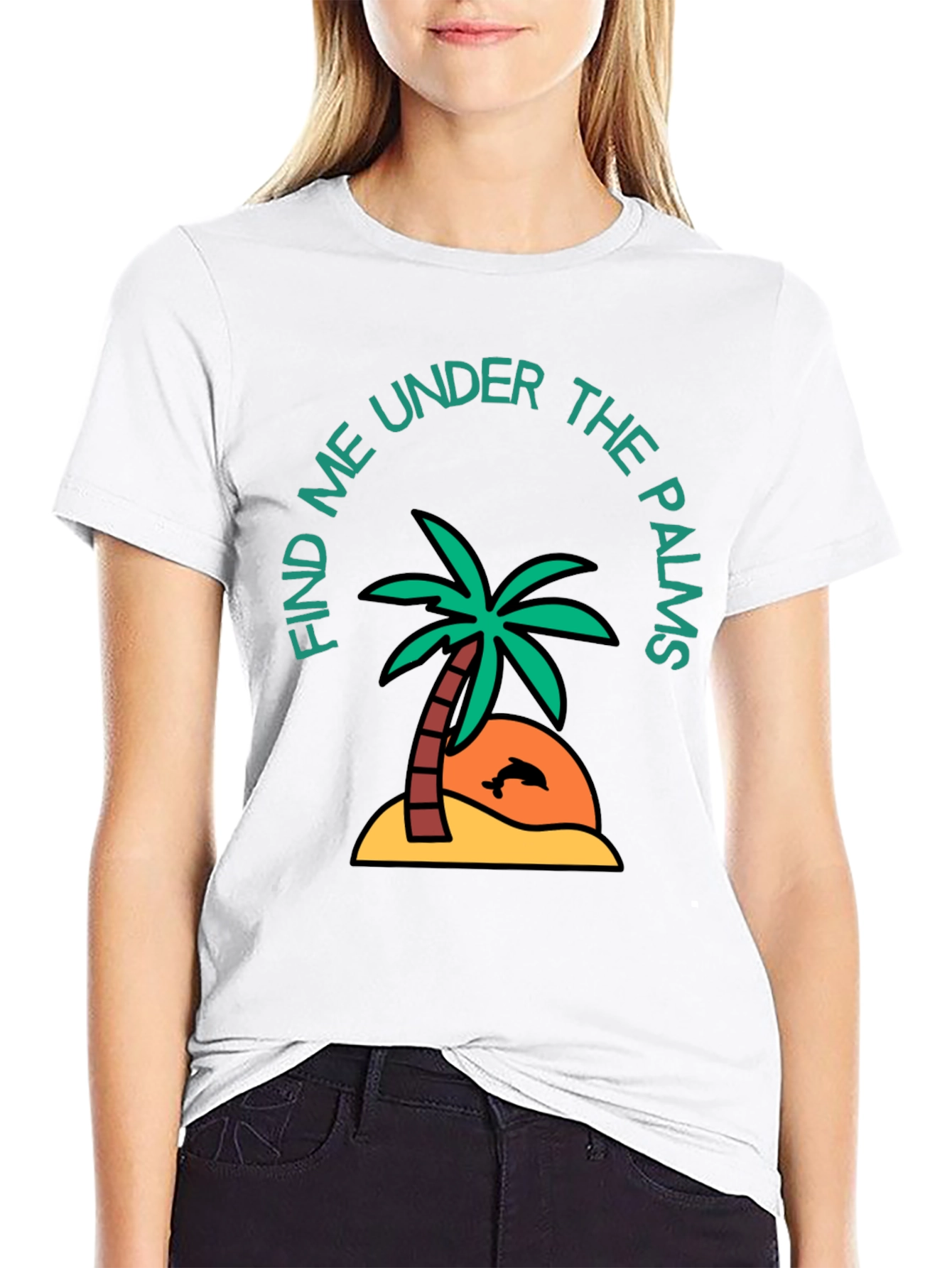 Find Me Under the Palms Graphic T-Shirt