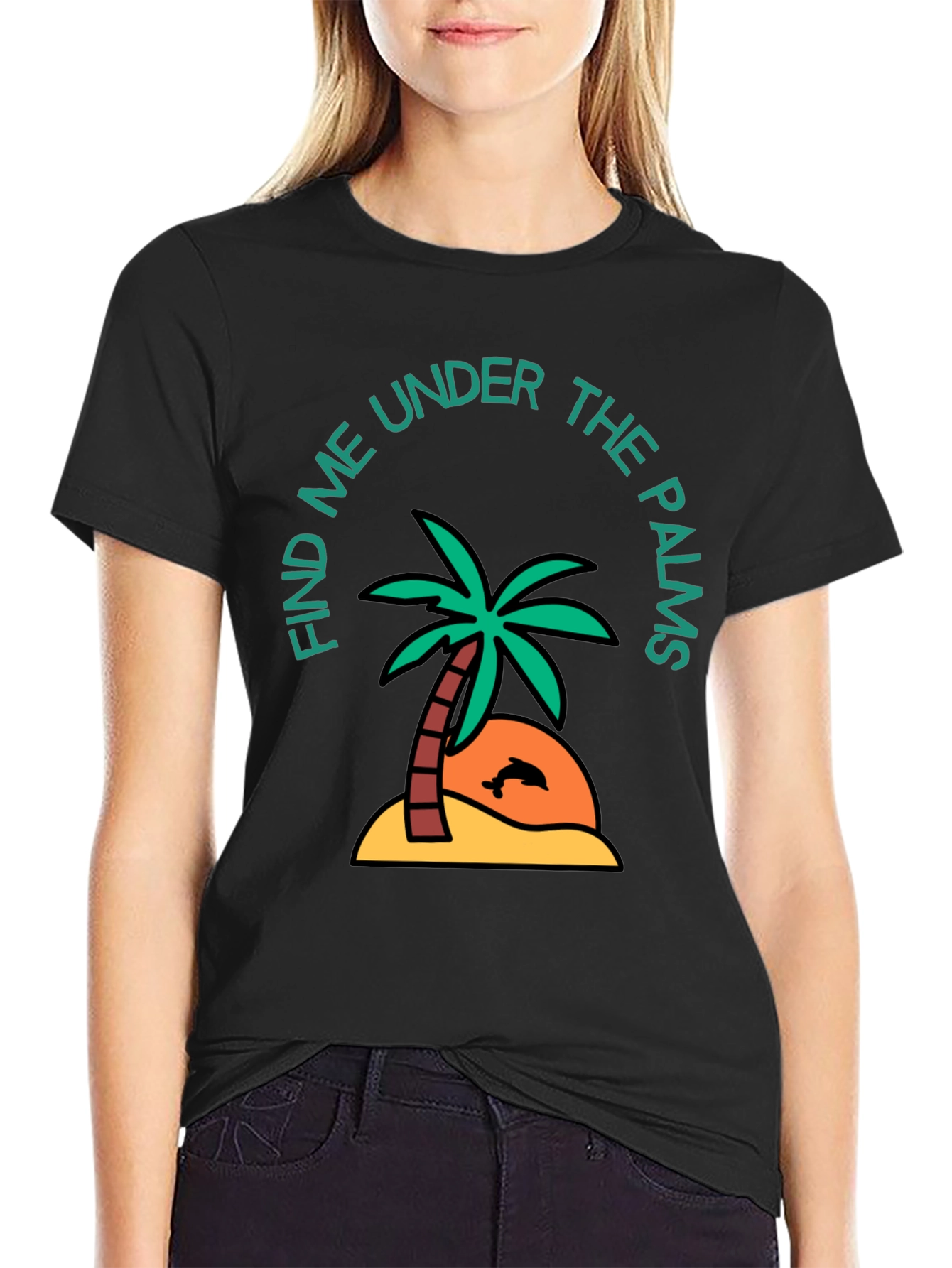Find Me Under the Palms Graphic T-Shirt