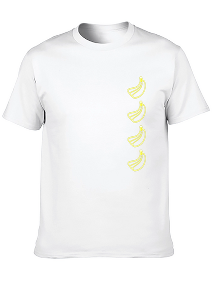 Banana Pattern T-Shirt - Black Fun & Stylish