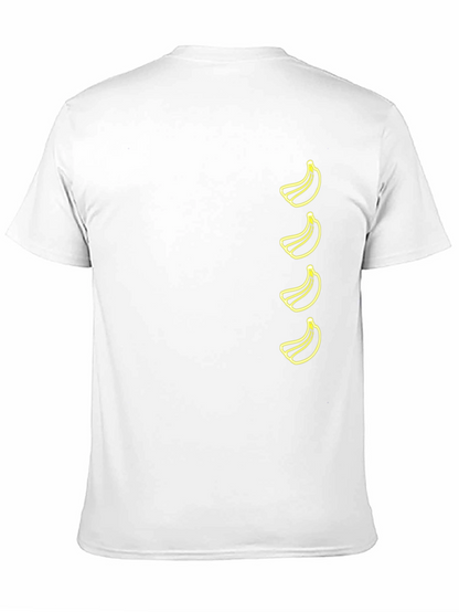 Banana Pattern T-Shirt - Black Fun & Stylish