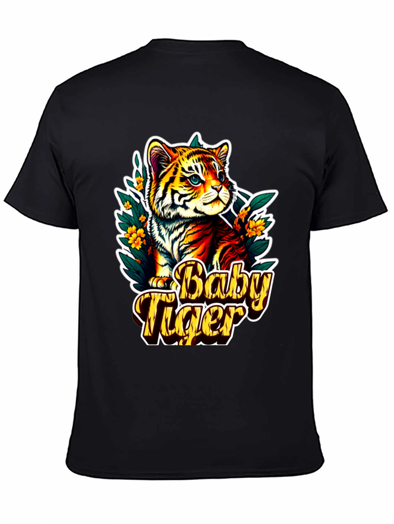 Baby Tiger Graphic Tee - Cute Animal T-Shirt