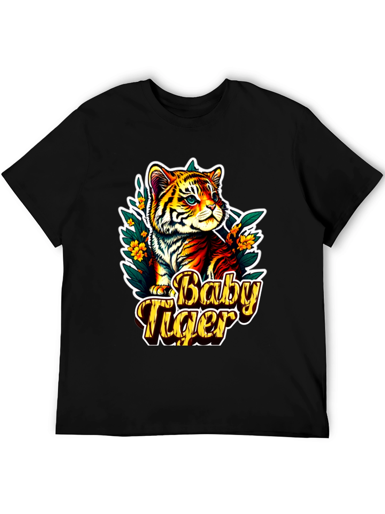 Baby Tiger Graphic Tee - Cute Animal T-Shirt