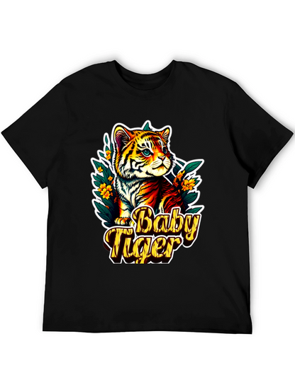 Baby Tiger Graphic Tee - Cute Animal T-Shirt