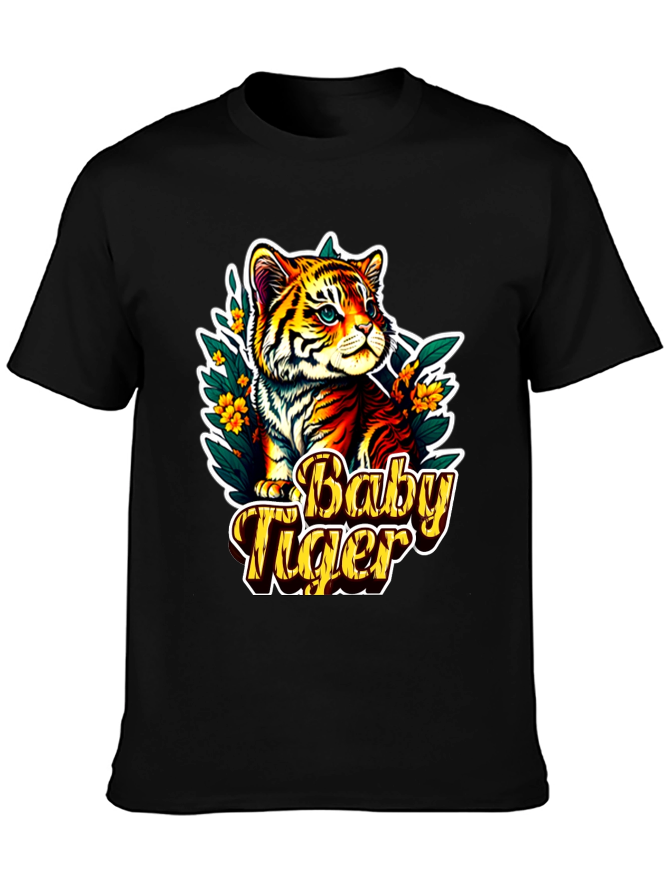 Baby Tiger Graphic Tee - Cute Animal T-Shirt