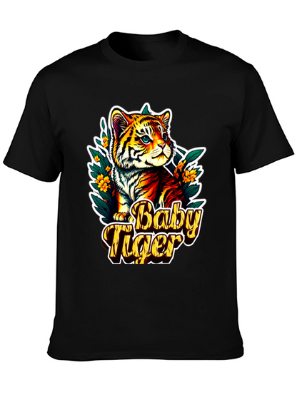 Baby Tiger Graphic Tee - Cute Animal T-Shirt