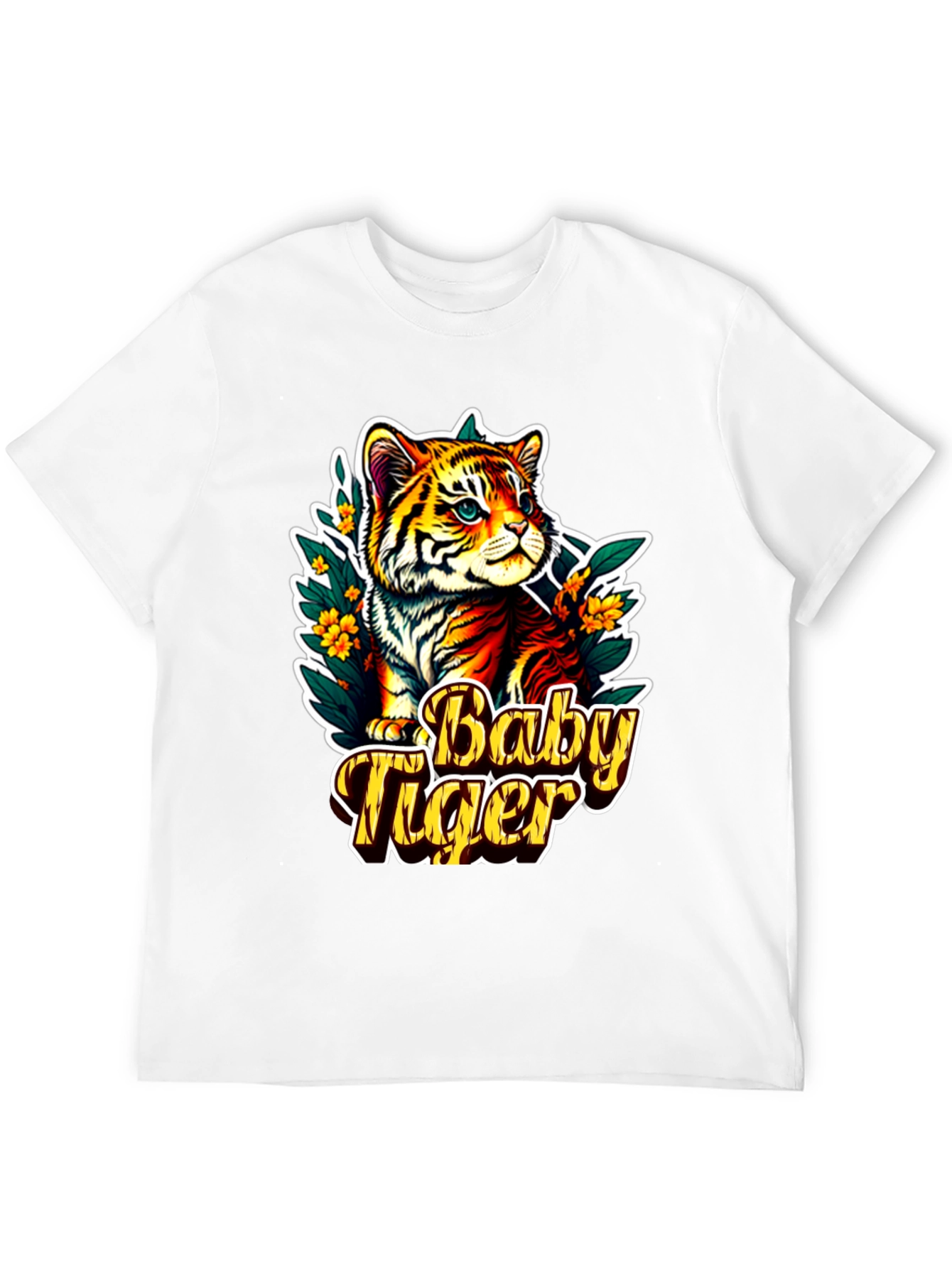 Baby Tiger Graphic Tee - Cute Animal T-Shirt