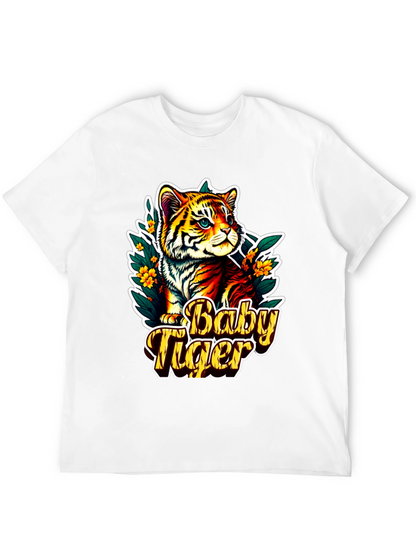 Baby Tiger Graphic Tee - Cute Animal T-Shirt