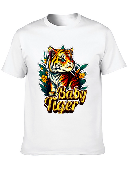 Baby Tiger Graphic Tee - Cute Animal T-Shirt