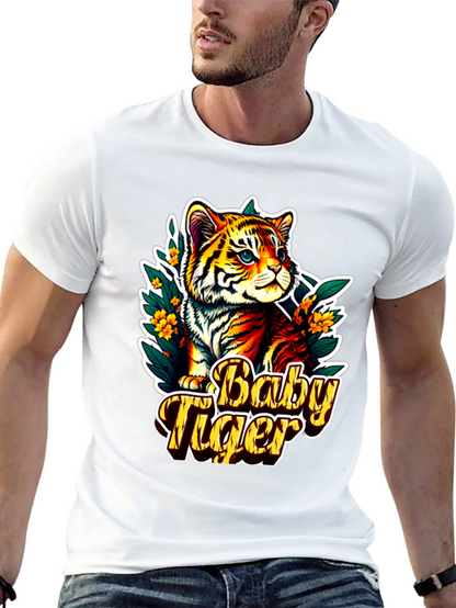 Baby Tiger Graphic Tee - Cute Animal T-Shirt